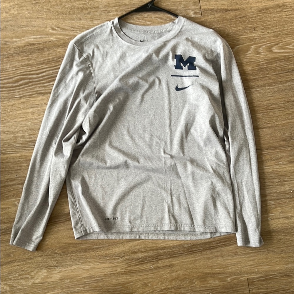 Nike Michigan Gray Long Sleeve